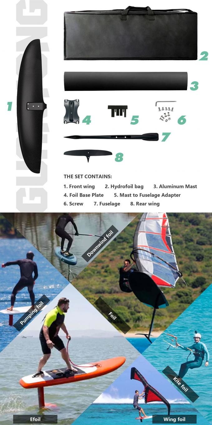 BSC1060 Carbon Hydrofoil Wing Foil product image showing the carbon construction and wing design