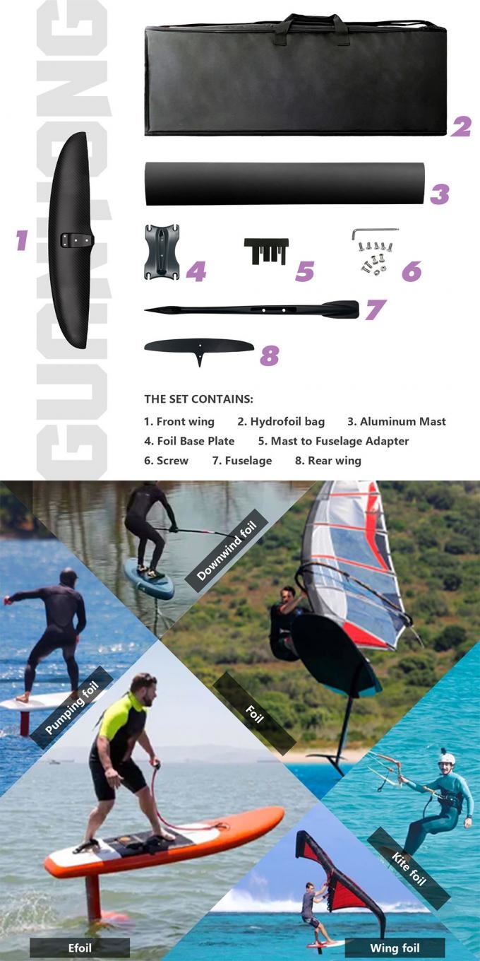 GY BSC-810 Carbon Surfing Wing Hydrofoil product image