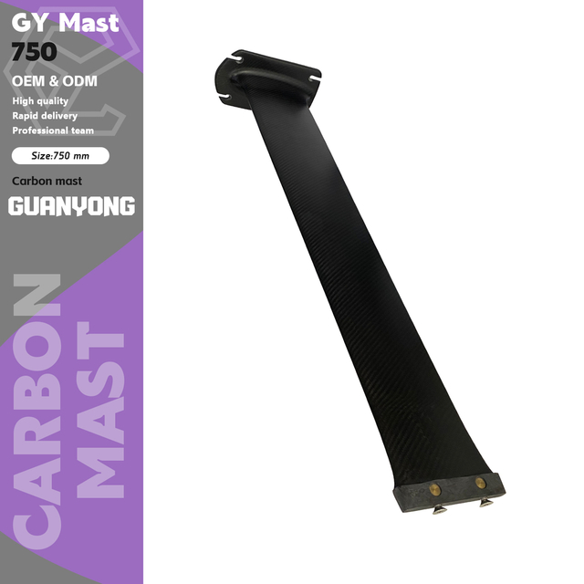 75cm Carbon Mast Wingfoil Waterplay Carbon Sailboat Mast Customized Logo