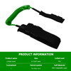 Black Green Eva Surfboard Swivel Connection Foot Leash Coil Leash Accessory Black Green Eva Surfboard Swivel Connection Foot Leash Coil Leash Accessory