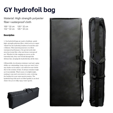 100cm 120cm PVC Foil Bags Black Hydrofoil Wing Bag Stroage
