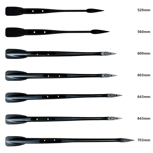 703mm Standard Black Short Aluminum Fuselage For Hydrofoil Foils Surfing