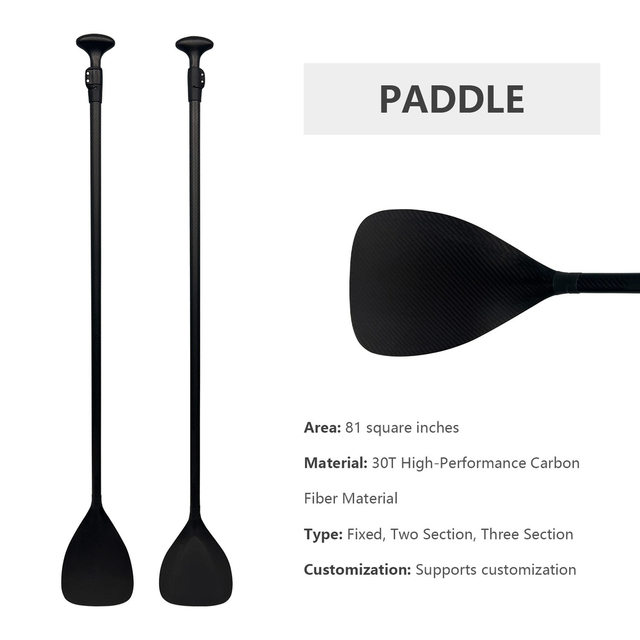 2 3 Sections Carbon Paddle Downwind SUP Stand Up Paddle Carbon Ultra Light