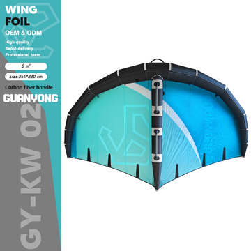 6m2 Wing Foil Sail Windsurfing Kite Wing Foil Wingfoil Riders 5.4KG 6PSI