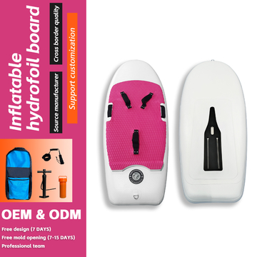 Customizable PVC Inflatable Surfboard  Carbon Fiber Rigid Paddle Board For Kit Foil
