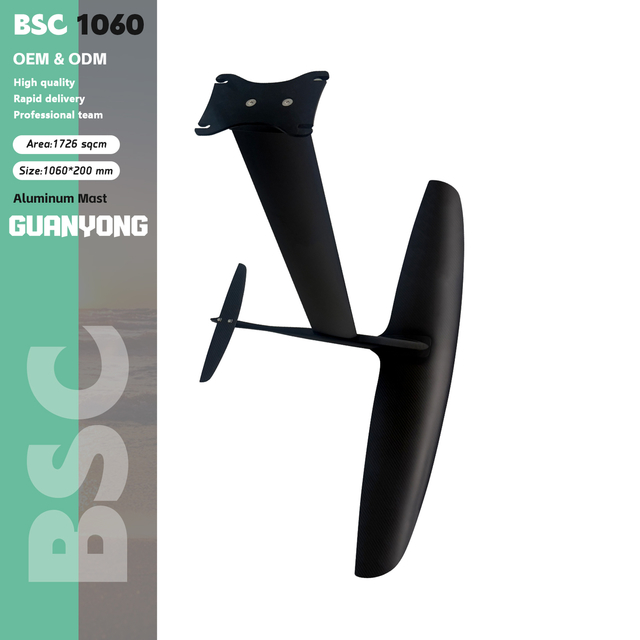 BSC1060 Carbon Hydrofoil Wing Foil Surf Foil Low Speed Stable Foil Easy Turning Smooth Pumping Control Ride