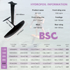 Hot Selling GY BSC-810 Carbon Surfing Wing Hydrofoil for Ocean Waters Kitesurfing Hydrofoil