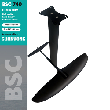 BSC 740 Aluminum Carbon Mast Hydrofoil Surfboard Wing Foil for Pumping Waves Water Sport