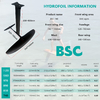 BSC 740 Aluminum Carbon Mast Hydrofoil Surfboard Wing Foil for Pumping Waves Water Sport BSC 740 Aluminum Carbon Mast Hydrofoil Surfboard Wing Foil for Pumping Waves Water Sport
